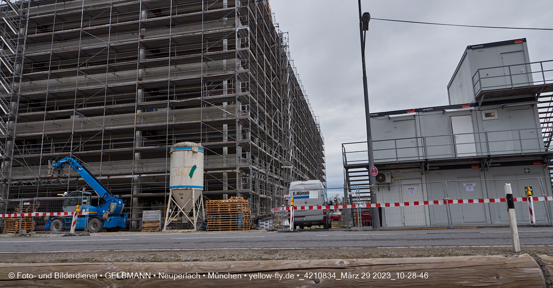 29.03.2023 - Baustelle REVO und Umgebung in Neuperlach